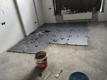 Kafel və metlax: Qranit effektli böyük format döşəmə plitələri – tünd boz - Material — 16