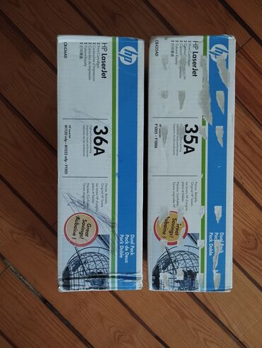 Daş yunu: HP LaserJet orijinal toner kartricləri – Dual Pack (2 ədəd) 1) HP 36A
