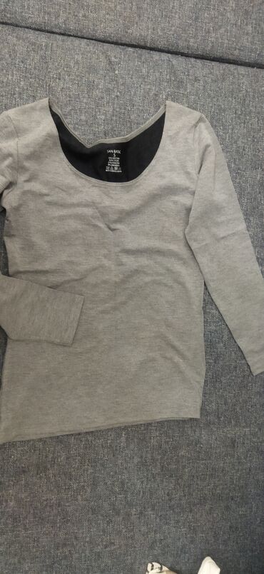 Лонгсливы: Лонгслив, цвет - Серый, M — 1