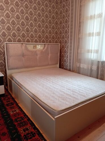 tecili satilan evler: Новый, Двуспальная кровать, Без подьемного механизма, С матрасом, Без выдвижных ящиков, Азербайджан