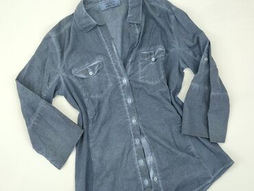 niebieska bluzki z długim rękawem: Shirt, S (EU 36), condition - Very good