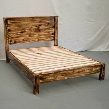 мебель деревянная: Двуспальная Кровать, Новый