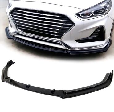 срв 1 кузов: Юбка переднего бампера Hyundai, 2019 г., цвет - Черный, Новый, Самовывоз, Платная доставка