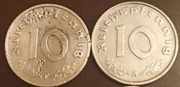 65 dollar nece manatdir: 3 Рейх.
10 Рейхпфенниги.
1942 и 1943 г. 
Одна монета -5 манат