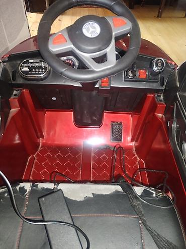 Uşaq dünyası: Uşaq üçün elektrikli minik avtomobili – Mercedes üslubunda, qırmızı — 3