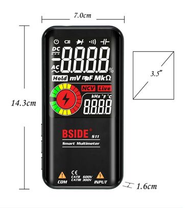 Multimetrlər və testerlər: Multimetr, Yeni, Rəqəmsal, Zəmanətli, Rayonlara çatdırılma, Pulsuz çatdırılma — 11