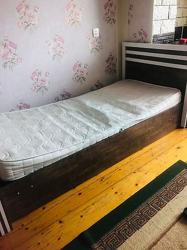 Б/у, Односпальная кровать, С подъемным механизмом, С матрасом, Без выдвижных ящиков at lalafo.az Б/у, Односпальная кровать, С подъемным механизмом, С матрасом, Без выдвижных ящиков