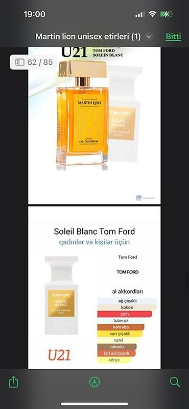 Ətriyyat: Martin Lion unisex ətirləri - müxtəlif ətirlər təklif edir. Hər bir — 2