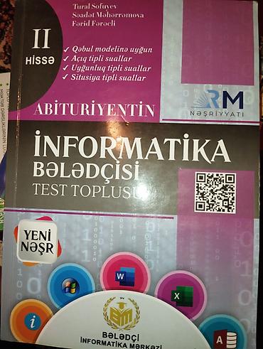 informatika 10 cu sinif pdf: Məhsul: “Abituriyentin İnformatika Bələdçisi – Test Toplusu”, II hissə — 1