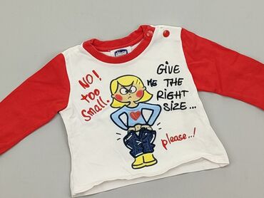 kolorowe bluzki koszulowe: Bluzka, Chicco, 3-6 m, stan - Dobry