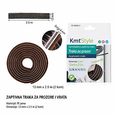 KMT 5M vrhova 3280613 Samolepljiva zaptivna traka za prozore i vrata