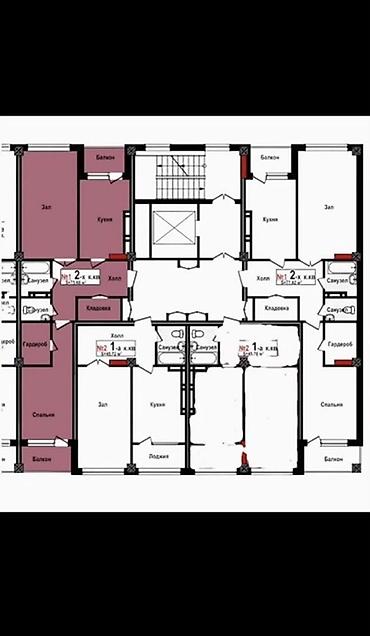 Продажа квартир: 2 комнаты, 76 м², парк Фучика Элитка, 5 этаж, ПСО (под самоотделку) — 5