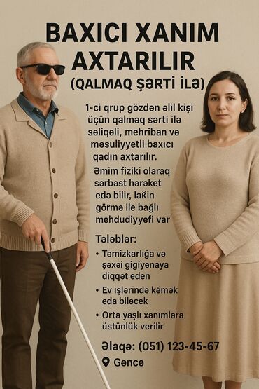 iş elanları muhafizə: Ev qulluqçusu tələb olunur, 1/1, 1 ildən az təcrübə, Aylıq ödəniş