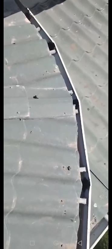 Çardaqlar üçün yağış suları üçün nov (yağış oluğu) və dam birləşmə