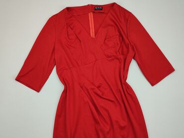 czerwona sukienki elegancka: Dress, 2XL (EU 44), condition - Good