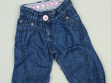 spodnie jeans jasne: Джинсові штани, 0-3 міс., стан - Дуже гарний