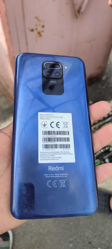 ucuz kreditle telefonlar: Xiaomi Redmi Note 9, 64 GB, rəng - Göy, 
 İki sim kartlı