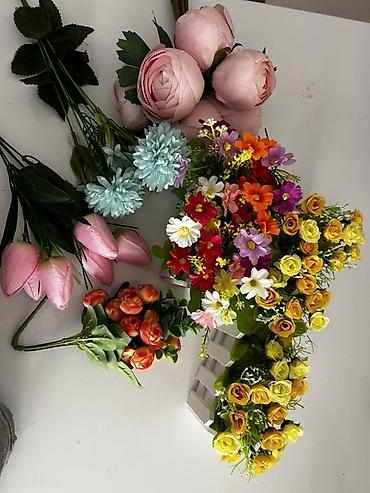 пионы букет: Искусственные цветы — набор для декора - Разнообразная композиция — 1