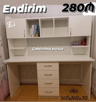 Masa və oturacaq dəstləri: Kompüter masası, Açılmayan, Dördbucaq masa