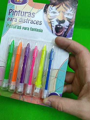 школьный мел: Мелки для рисования на лице детское творчество🖍️ Комплектация товара — 4