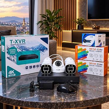 DVR 4 çıxışlidir (Təzədir) Telefondan izləmə. 3 ədəd kamera (Təzədir)