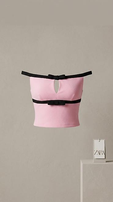 zara bot: Zara qadın topu – zərif dizayn - Model: qısa kəsimli crop-top - Rəng — 1
