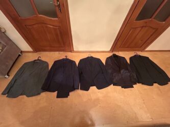 Kostyumlar: Qara Zolaqlı kostyum-50m Ölçüsü—52 Kişi üçün 3 hissəli klassik — 8