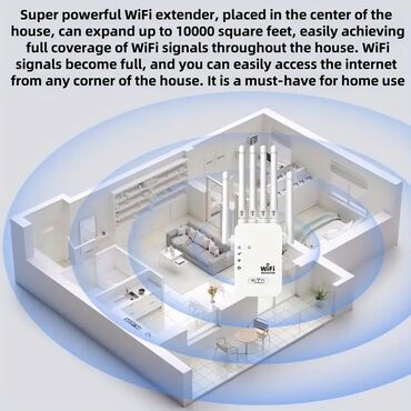 Modemlər və şəbəkə avadanlıqları: 🚀 WiFi Siqnal Gücləndirici – Sürəti Raket Kimi Artırın! 🚀 Zəif WiFi