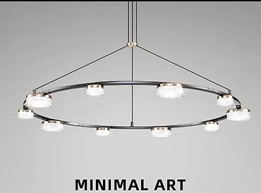 биг бэнг: Подвесная светодиодная люстра в стиле Minimal Art. - Форма: большое — 1