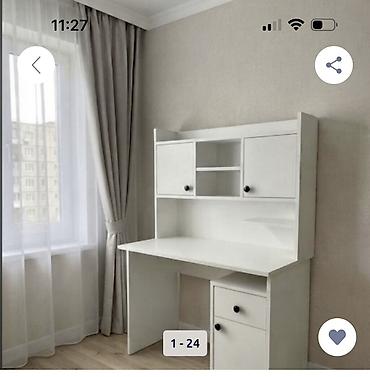 Düz masa, Stulsuz, Polkalı, Siyirməli, MDF