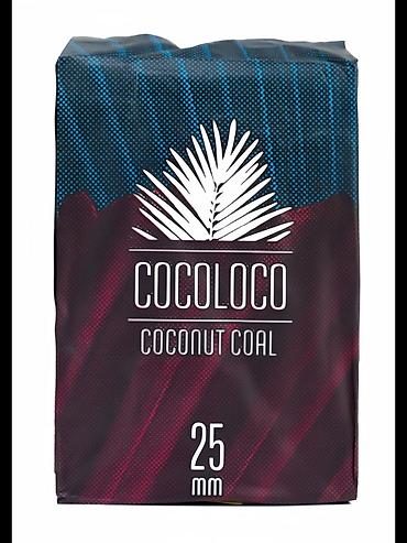 Көмүр: Кокосовый уголь Cocoloco 25 mm - Тип: кокосовый уголь для кальяна - — 1