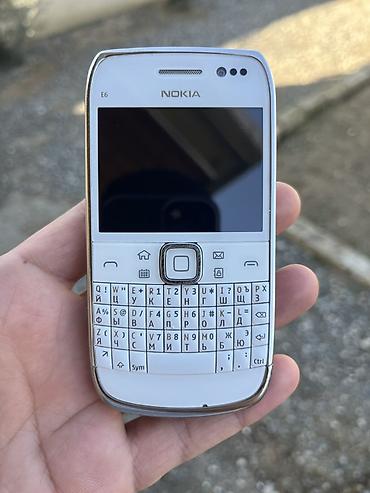 telefon akse: Nokia E6, rəng - Ağ, Düyməli — 1