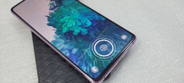 мобильный телефон ош: Samsung Galaxy S20 Plus, Б/у, 128 ГБ, цвет - Синий, 2 SIM