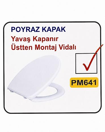 чехол для стульев: Poyraz Kapak – PM641 tualet oturacağı qapağı🇹🇷 - Yavaş qapanma — 1