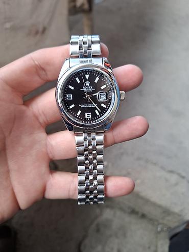 eqrebli saat: Yeni, Qol saatı, Rolex, rəng - Gümüşü — 1