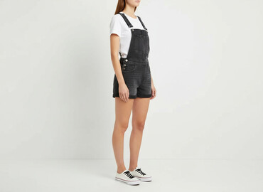 spodnie bojówki h m: H&M, Ogrodniczki damskie, rozmiar S