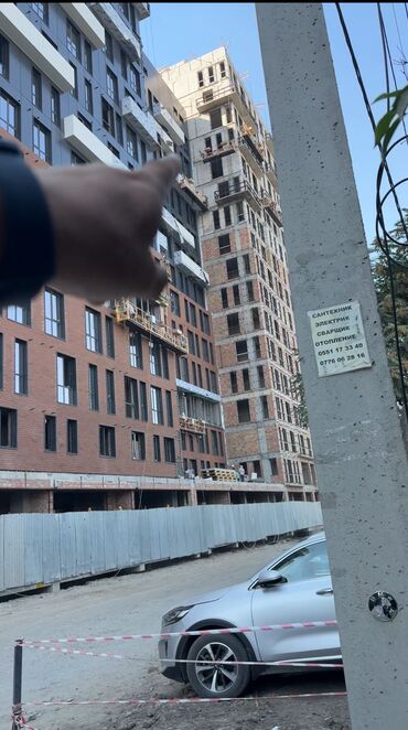 квартира ат башы: 2 комнаты, 74 м², Элитка, 12 этаж, ПСО (под самоотделку)