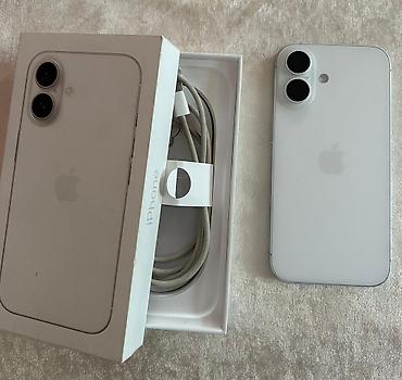 prodat iphone: IPhone 16, 128 GB, White Titanium, Barmaq izi, Simsiz şarj, Face ID — 1