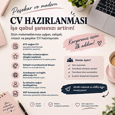 nyanka axtariram: Peşəkar və müasir CV hazırlanması xidməti İşə qəbul şansınızı — 1