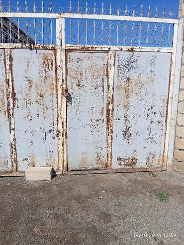 kunclu cardaq carpayilar: Dəmir darvaza – ikiqanadlı - Material: qalın metaldan (polad), üst — 1