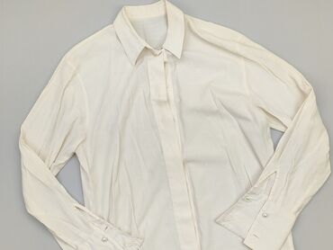 białe bluzki z długim rękawem z dekoltem: Shirt, M (EU 38), condition - Very good
