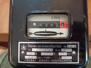 Ostali proizvodi za kuću: Stari strujomer ISKRA iz 1955. godine. Perfektno stanje na lalafo.rs — 6 Ostali proizvodi za kuću: Stari strujomer ISKRA iz 1955. godine. Perfektno stanje — 6