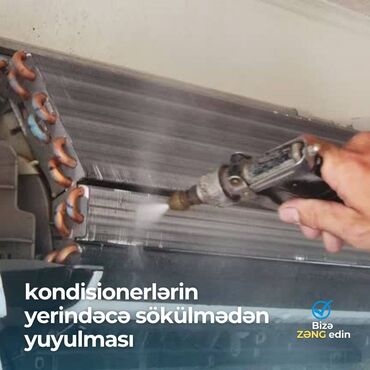 Kondisionerlər: Təmir, Split kondisionerlər, Təmizləmə, Zəmanətlə — 7