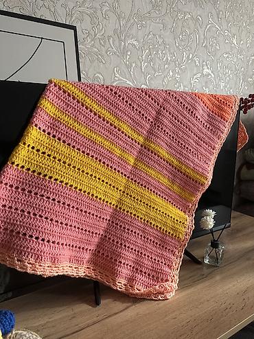 Одеяла и пледы: Плед, Новый, Шерсть, Все сезоны, Вязаный — 9