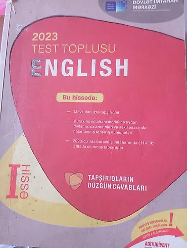 Məhsul: 2023 Test Toplusu – English (I hissə) Xüsusiyyətlər: - Dövlət