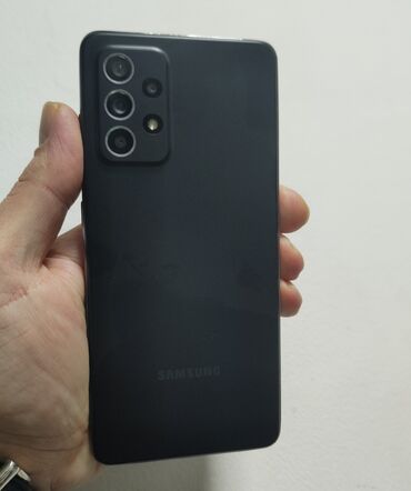samsung s21 satılır: Samsung Galaxy A52, 128 GB, rəng - Qara, Barmaq izi, İki sim kartlı, Face ID