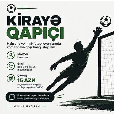 mini ekskavatör: KİRAYƏ QAPICI Həvəskar səviyyəsində halısaha və mini‑futbol — 1