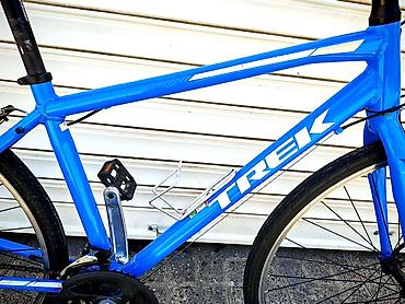trek neco: Trek FX 1 hibrid velosiped - Çərçivə: yüngül alüminium, mavi rəng — 4