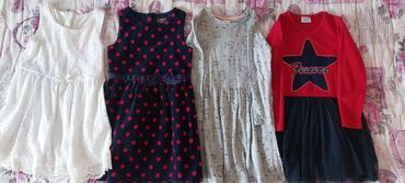 haljinice za mamu i cerku: 4 haljinice za 5-6 godina duzine 58-60cm