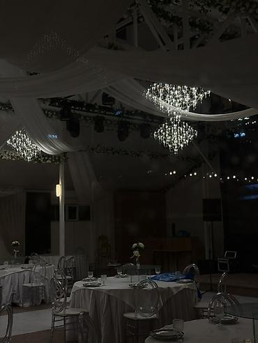 Люстры: Подвесная дизайнерская люстра “ледяная гроздь” парящие люстры, ширину — 3